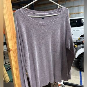 Lightweight Purple Long-Sleeve Sweater
